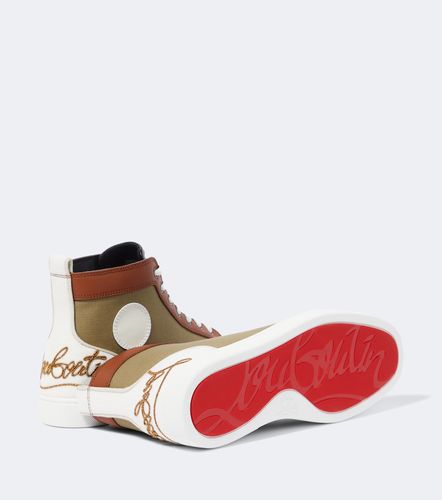 Fun Louis leather-trimmed sneakers - Christian Louboutin - Modalova
