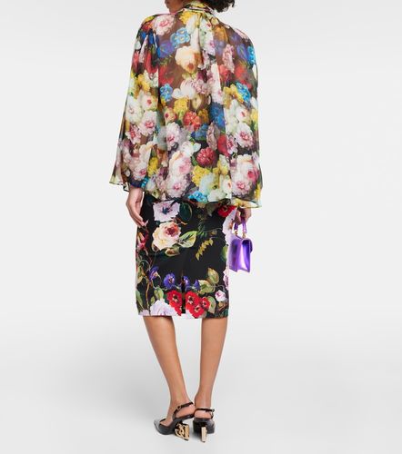Floral silk chiffon blouse - Dolce&Gabbana - Modalova