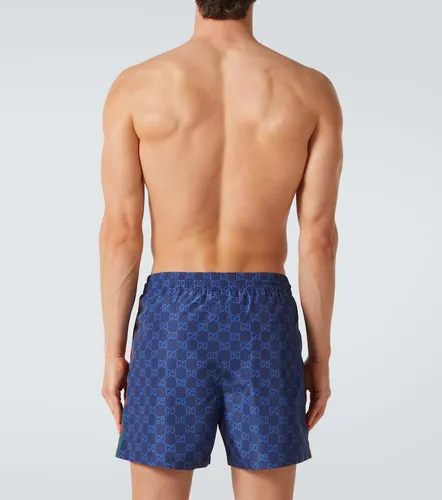 GG Supreme Web Stripe swim trunks - Gucci - Modalova