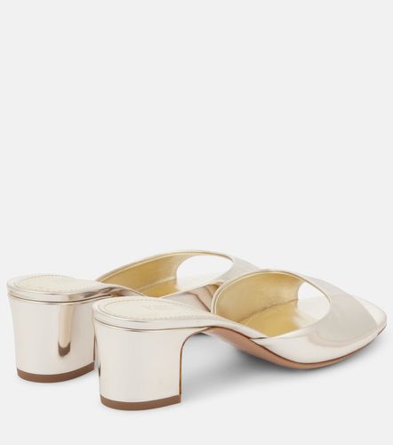 Lara 50 metallic leather mules - Paris Texas - Modalova
