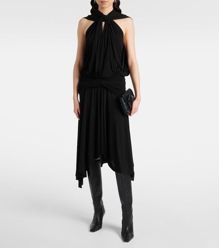 Vestido midi de crepé de jersey fruncido - Acne Studios - Modalova