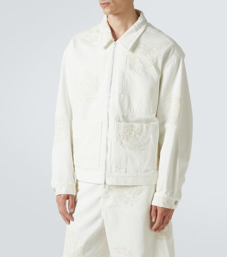 Chaqueta bomber de algodón bordada - Dries Van Noten - Modalova