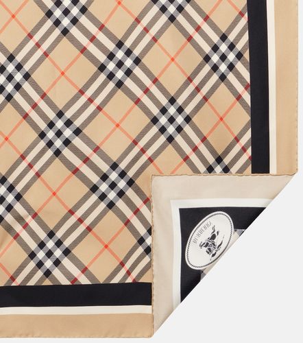 Check silk twill scarf - Burberry - Modalova