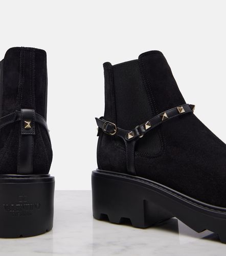 Botines Rockstud 55 de ante - Valentino Garavani - Modalova