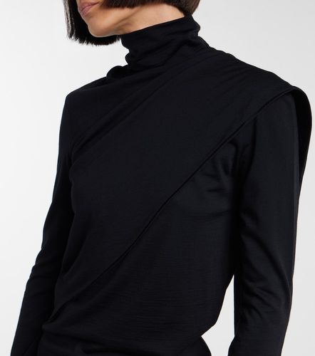 Rohe Scarf-detail wool jersey top - Rohe - Modalova