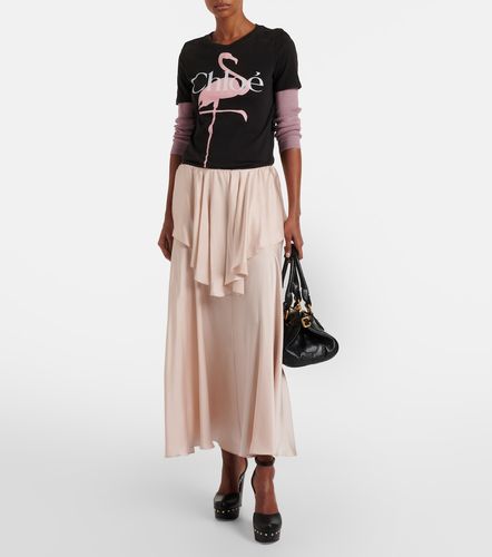 Chloé Top in maglia di cotone a coste - Chloe - Modalova