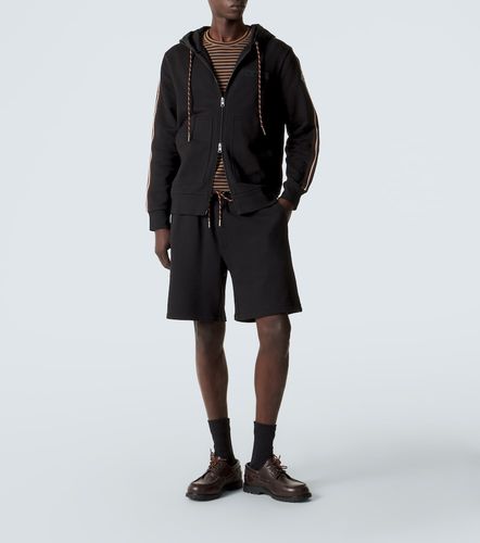 Felpa in cotone con cappuccio e zip - Moncler - Modalova