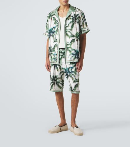 Printed silk twill shorts - Dolce&Gabbana - Modalova