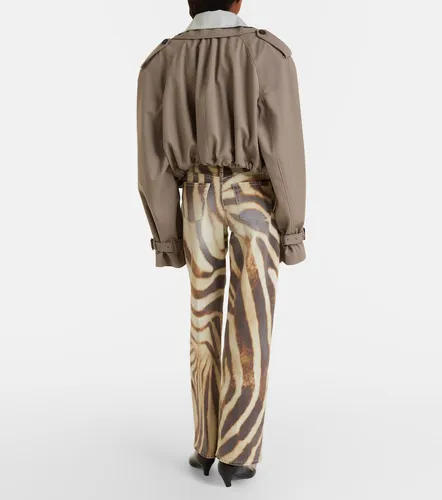 Stovepipe zebra-print straight jeans - 7 For All Mankind - Modalova