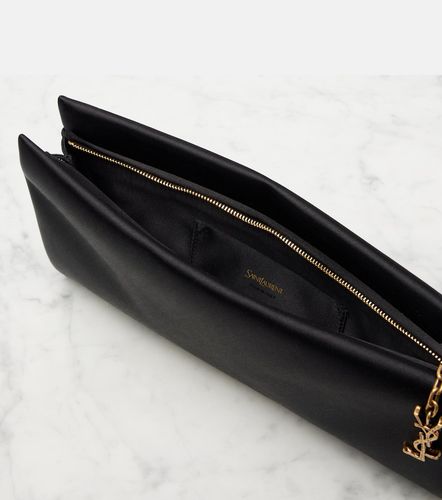 Clutch Cassandre in raso - Saint Laurent - Modalova