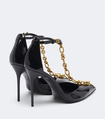 Balmain Pumps in vernice con catena - Balmain - Modalova