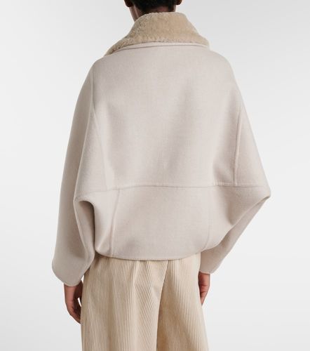 Giacca in lana e cashmere con shearling - Brunello Cucinelli - Modalova