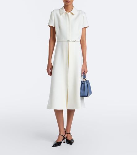 Abito midi in lana e seta con cintura - Fendi - Modalova