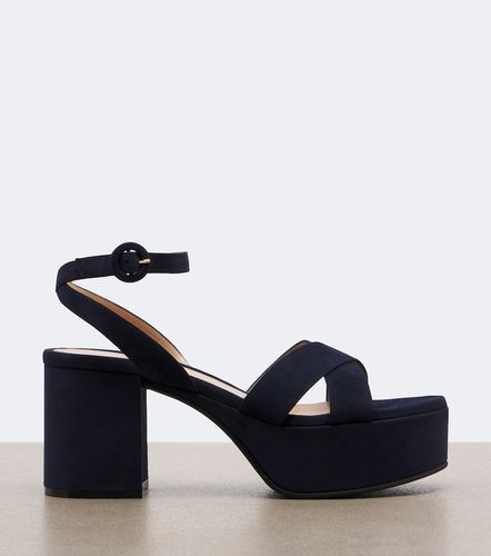 Sandalias con plataforma Sabrina de ante - Gianvito Rossi - Modalova