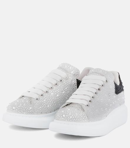 Oversized embellished leather sneakers - McQueen - Modalova