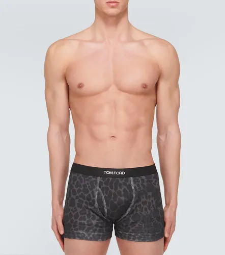 Bóxer briefs de mezcla de algodón estampados - Tom Ford - Modalova
