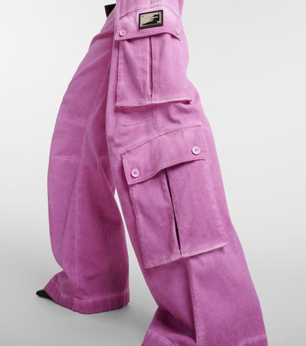 Pantalones cargo flared de algodón - Dolce&Gabbana - Modalova