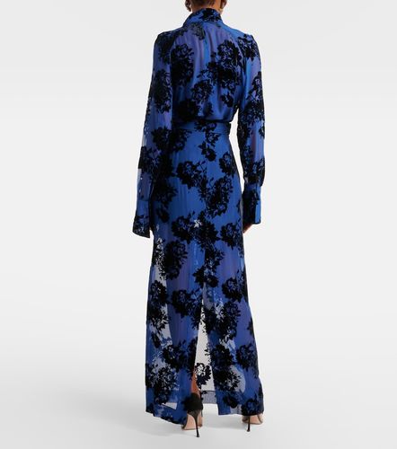 Gonna lunga in velluto devoré - Nina Ricci - Modalova