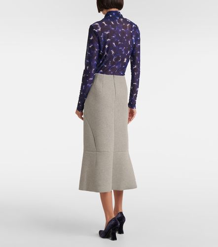Gonna midi in misto cotone - Dries Van Noten - Modalova