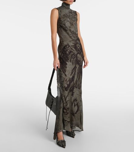 Vestido largo de malla estampado - Acne Studios - Modalova