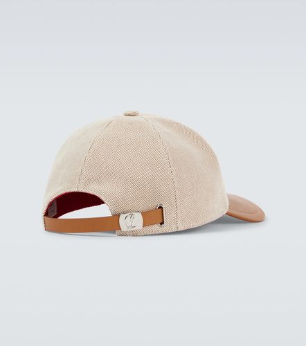 Gorra de algodón con piel - Christian Louboutin - Modalova