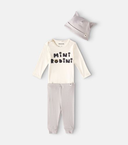 Bebé - set Cats de body, gorro y pantalones - Mini Rodini - Modalova