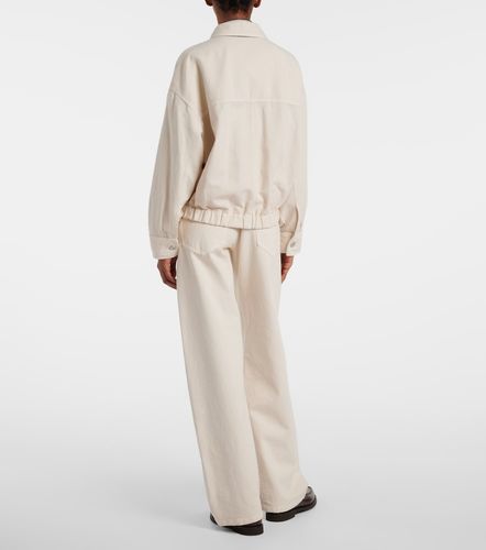Chaqueta de algodón y lino con cuentas Monili - Brunello Cucinelli - Modalova