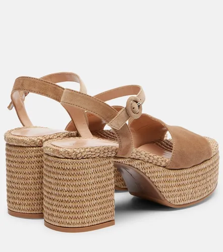 Carol suede espadrille wedges - Gianvito Rossi - Modalova