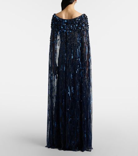 Abito lungo Luella con paillettes e frange - Jenny Packham - Modalova