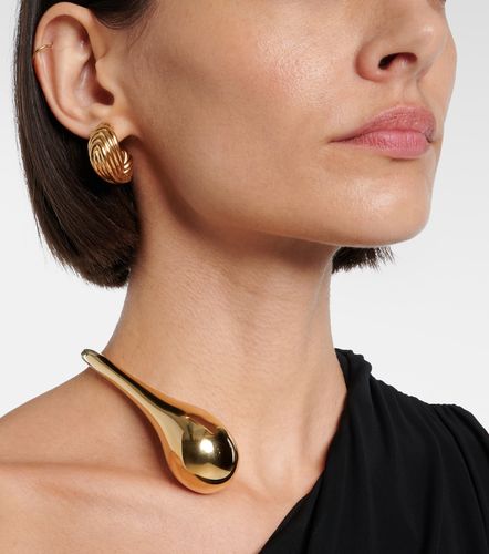 Orecchini in argento sterling bagnato in - Bottega Veneta - Modalova