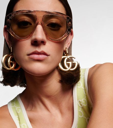 Gucci GG shield sunglasses - Gucci - Modalova