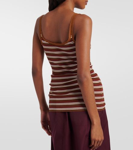Prada Top aus Rippstrick mit Spitze - Prada - Modalova