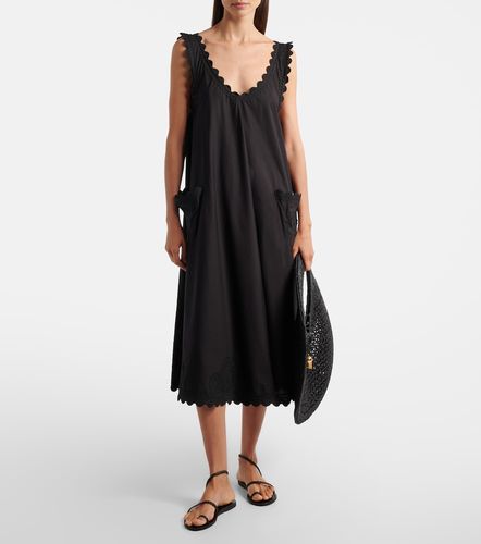 Besticktes Midikleid aus Baumwollpopeline - Juliet Dunn - Modalova