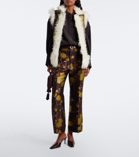 Pantaloni Hendrix in jacquard floreale - La DoubleJ - Modalova