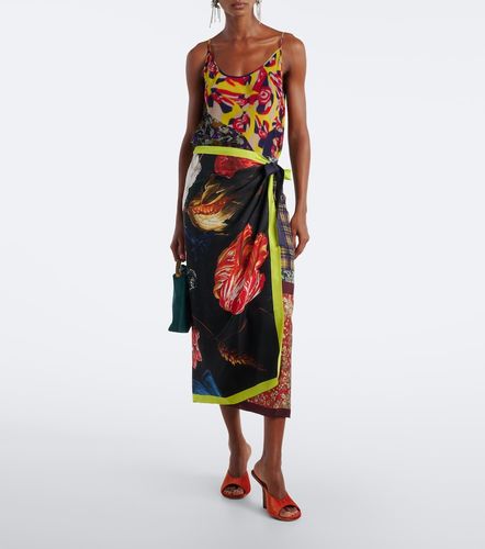 Printed silk wrap skirt - Dries Van Noten - Modalova