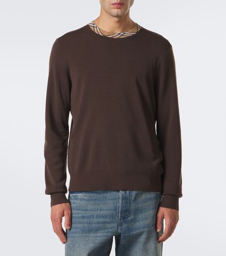 Pullover Check in lana - Burberry - Modalova