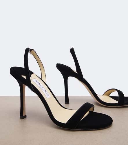 Jimmy Choo Sandali Jenn in velluto - Jimmy Choo - Modalova