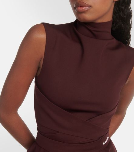 Alaïa Miniabito in jersey con logo - Alaia - Modalova