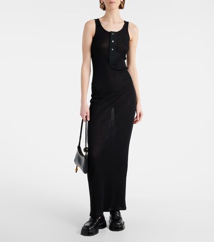 Abito lungo in maglia di cotone - Ami Paris - Modalova