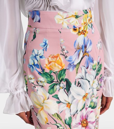 Floral silk-blend pencil skirt - Dolce&Gabbana - Modalova