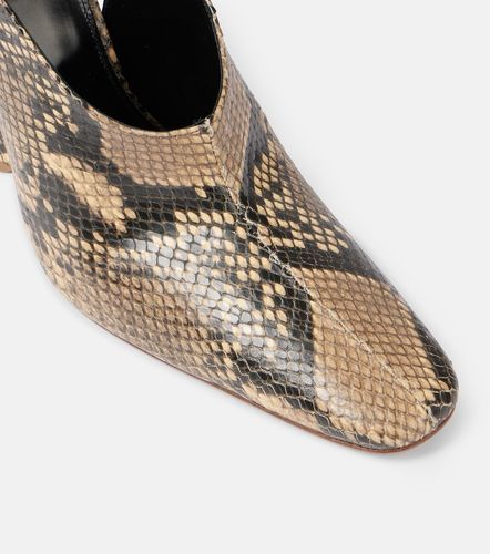 Pumps in pelle stampata con zeppe - Dries Van Noten - Modalova