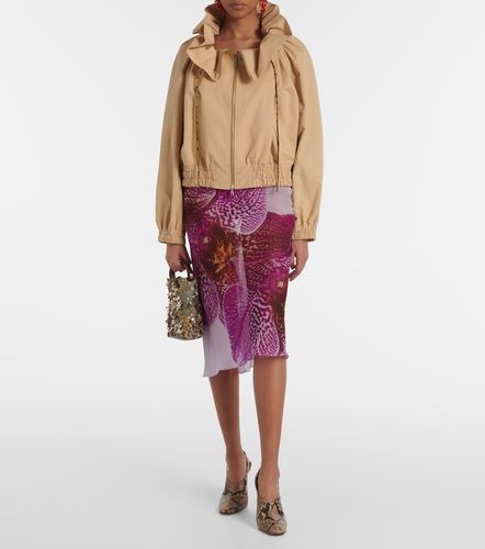 Snake-effect leather wedges - Dries Van Noten - Modalova