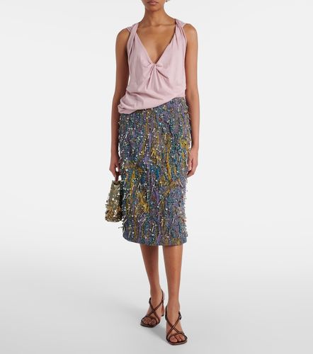 Top de algodón fruncido - Dries Van Noten - Modalova