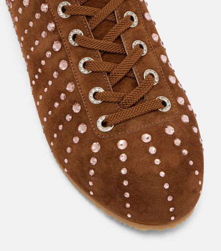 Ballet Runner embellished suede sneakers - Mach & Mach - Modalova