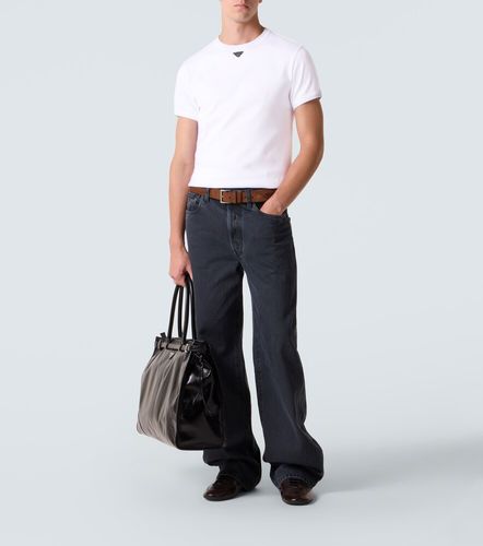 T-shirt Triangle in jersey di cotone - Prada - Modalova
