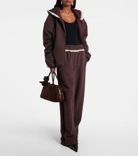 Felpa in cotone con cappuccio e zip - Magda Butrym - Modalova