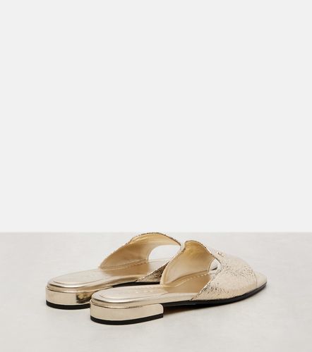 Pantoletten Dina aus Metallic-Leder - Jimmy Choo - Modalova