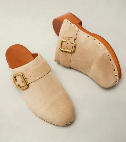 Jeannette 40 embellished suede clogs - Chloe - Modalova