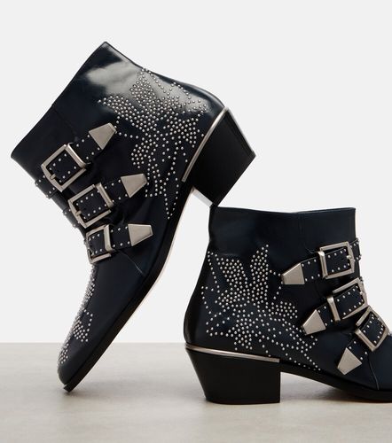 Susanna studded leather ankle boots - Chloe - Modalova