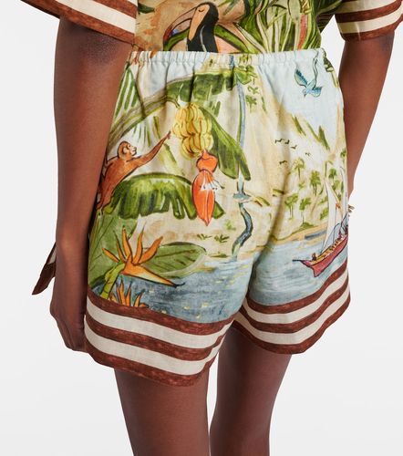 Toucan Tango printed linen shorts - Alemais - Modalova